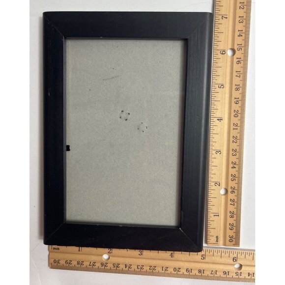 Set Of 3 Black Picture Frames 5x7 8x10 & 4x6 Wood-Look Plastic Tabletop/Wall - Picture 7 of 8